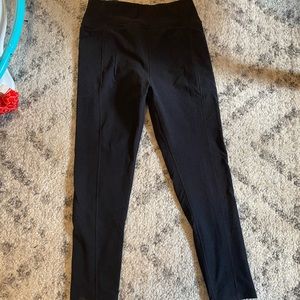 Oiselle Lux Go Anywhere 3/4 Tights (Black, size 4)